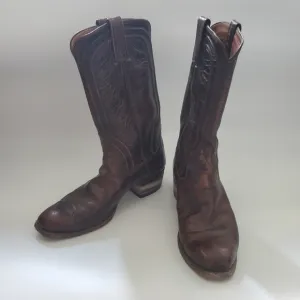 Foley Handmade Cowboy Boots Size 9D Western Rockabilly Southwestern Ranch Farm