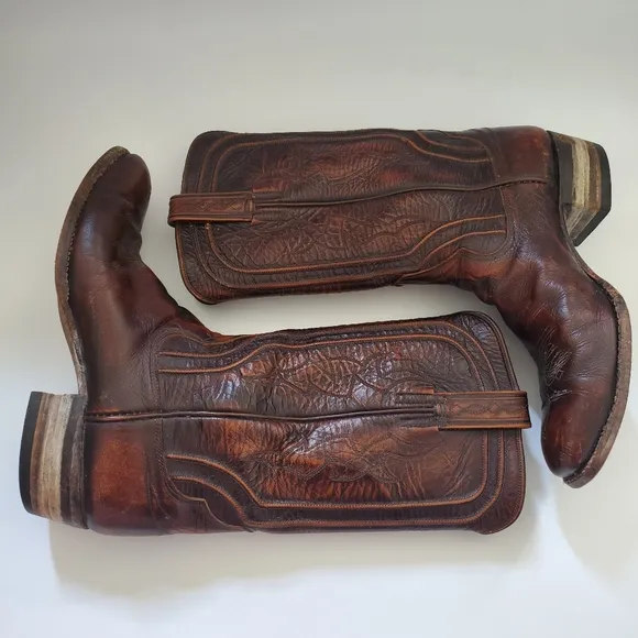 Foley Handmade Cowboy Boots Size 9D Western Rockabilly Southwestern Ranch Farm