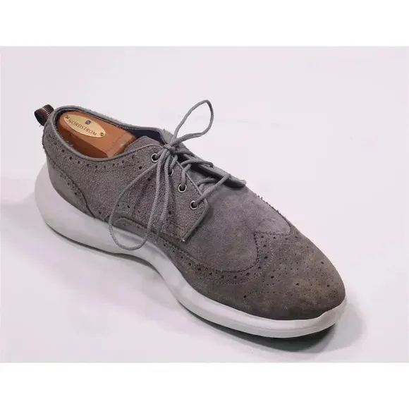 Footjoy 56113 FJ Flex LE Gray Suede Wingtip Oxford Sneaker Dress Shoes Men's 9.5