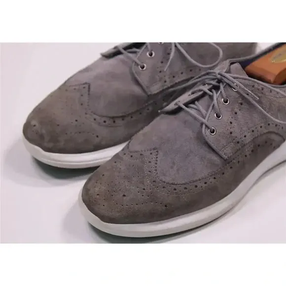 Footjoy 56113 FJ Flex LE Gray Suede Wingtip Oxford Sneaker Dress Shoes Men's 9.5