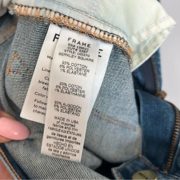 Frame Denim Women's Le Garçon Straight Leg Jeans Size 26