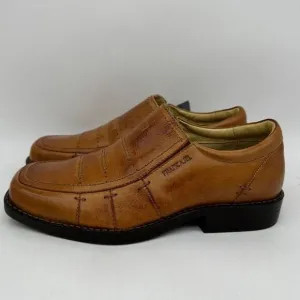 Francajel Air System Genuine Leather Dress‎ Shoes Mens 8 Driving 2729-BRA3 NEW