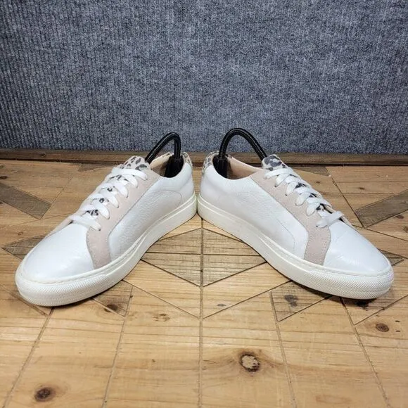 FRANKiE4 Mim III Australia Leopard Print Women's 9.5 Fashion Sneaker Shoes White