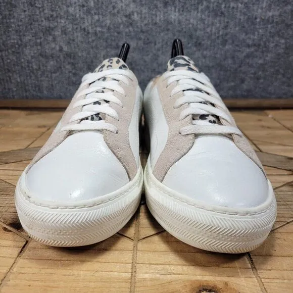 FRANKiE4 Mim III Australia Leopard Print Women's 9.5 Fashion Sneaker Shoes White