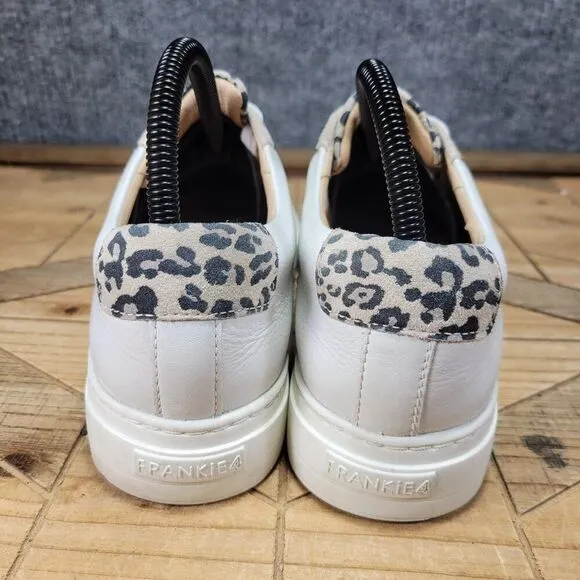 FRANKiE4 Mim III Australia Leopard Print Women's 9.5 Fashion Sneaker Shoes White