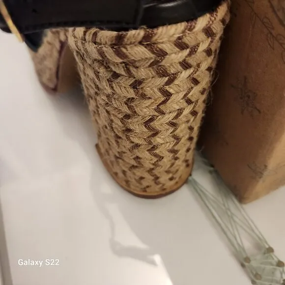 Free People &quot;Fahn Jute&quot; Platform Sandals. NIB. Size 8