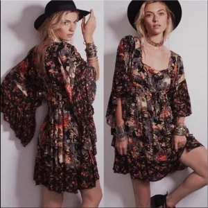 Free People Boho Heart of Gold Dress size xs