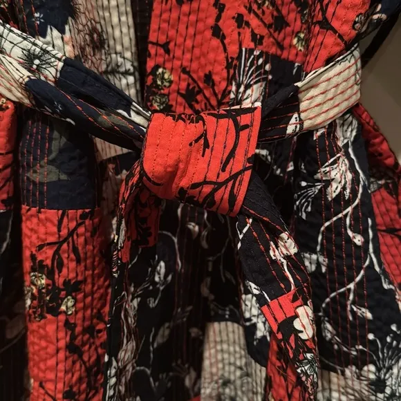 FREE PEOPLE BOHO- HIPPIE STYLE KIMONO-SUPER CUTE DETAILING
