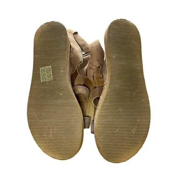 Free People Callie Cork Platform Sandals Size 7.5 US 38 EUR