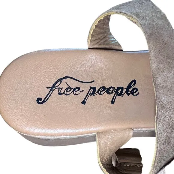 Free People Callie Cork Platform Sandals Size 7.5 US 38 EUR
