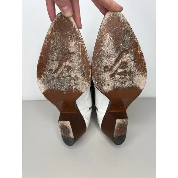 Free People Frontier Western Patent Leather Pointed Toe Ankle Boot Size 38/7.5
