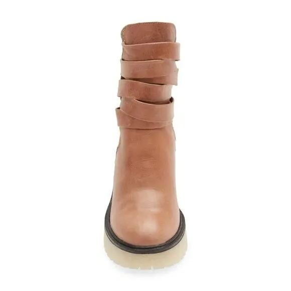 Free People Jesse Cutout Boots English Tan Womens Size 41