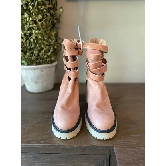 Free People Jesse Cutout Boots English Tan Womens Size 41