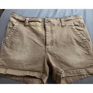 Free People‎ Light Brown Shorts Size 10 Button Fly