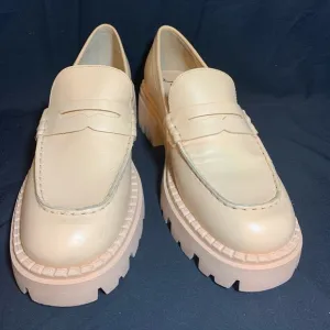 Free People Lyra Lug Sole Penny Loafer Shoes Women Size 8.5 Platform Chunky