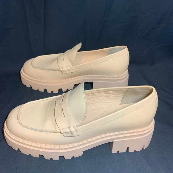 Free People Lyra Lug Sole Penny Loafer Shoes Women Size 8.5 Platform Chunky