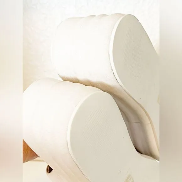 Free People slides mules Harbor Platform Sandals in vanilla. 40/9-9.5