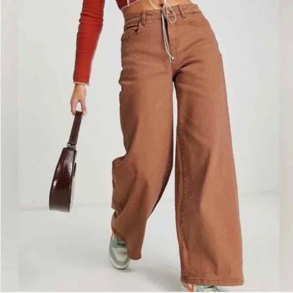 FREE PEOPLE We The Free CRVY Gia Wide leg jeans NWT