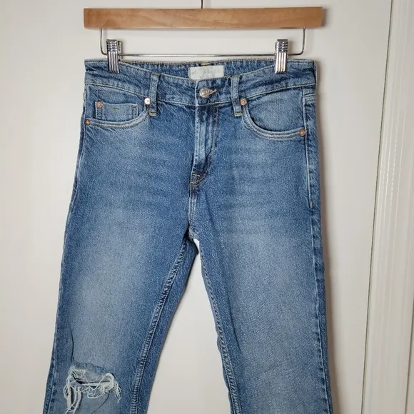 Free People We The Free Cuffed Slim Boyfriend Jeans | Size 25