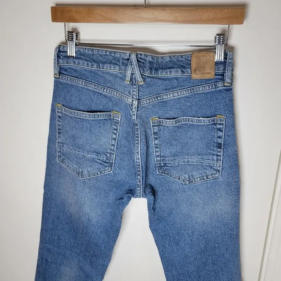 Free People We The Free Cuffed Slim Boyfriend Jeans | Size 25