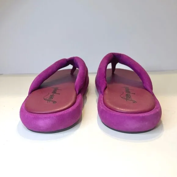 Free People Wonderland Thong Sandal in Verbena Purple Size 7.5  (38) New in box