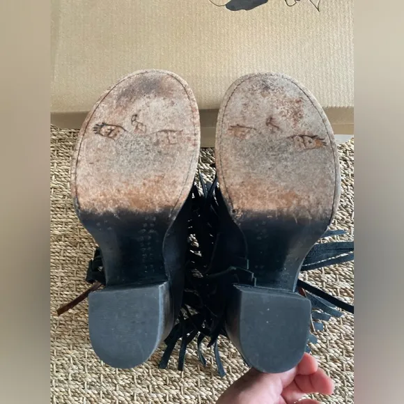 Freebird Boho Fringe Boots size 8
