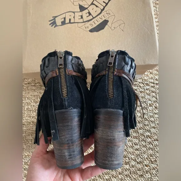 Freebird Boho Fringe Boots size 8