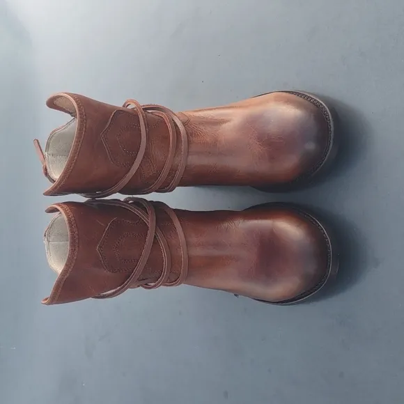 FREEBIRD by Steven &quot;CASEY&quot; Genuine Leather Strappy Leather Bootie