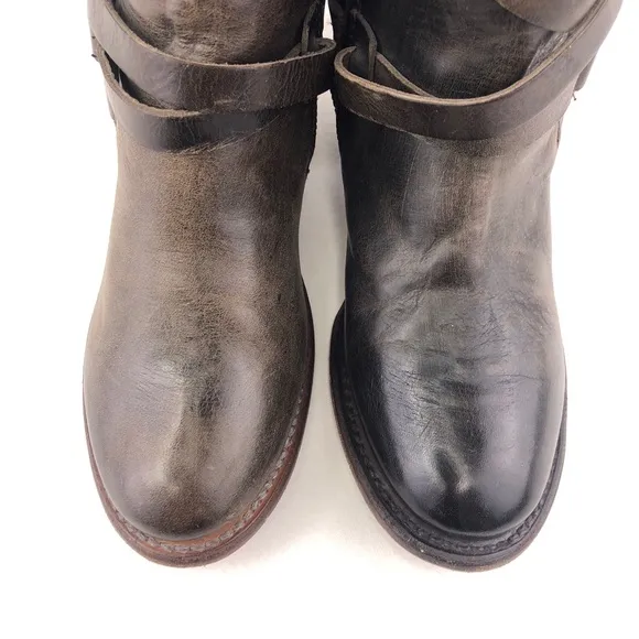 Freebird by Steven Coy Brown Leather Boho Boots 7