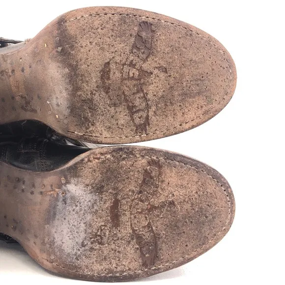 Freebird by Steven Coy Brown Leather Boho Boots 7