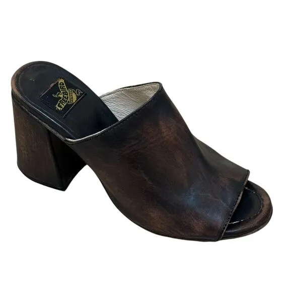 FreeBird by Steven Trina Sandals Women 9 Brown Leather Festival Boho Western