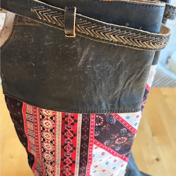 Freebird Sulli Western Distressed Pull-On Riding Boots Size 8