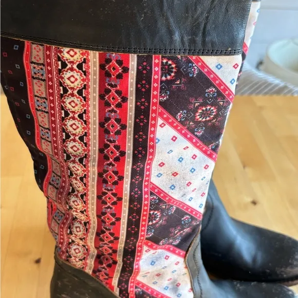 Freebird Sulli Western Distressed Pull-On Riding Boots Size 8