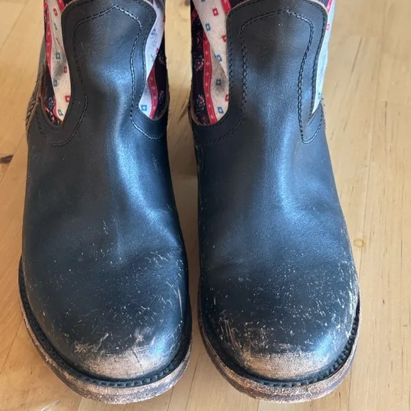 Freebird Sulli Western Distressed Pull-On Riding Boots Size 8