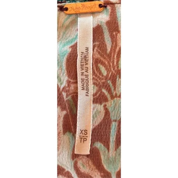 Free People - Maroon &amp; Mauve Floral Print Tie Strap Halter Maxi Dress NWT Size X