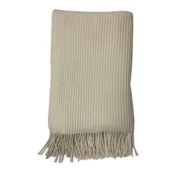 Fringe Wrap Sweater Shawl Duster Cape Poncho Ivory Cream Off White Tan Beige