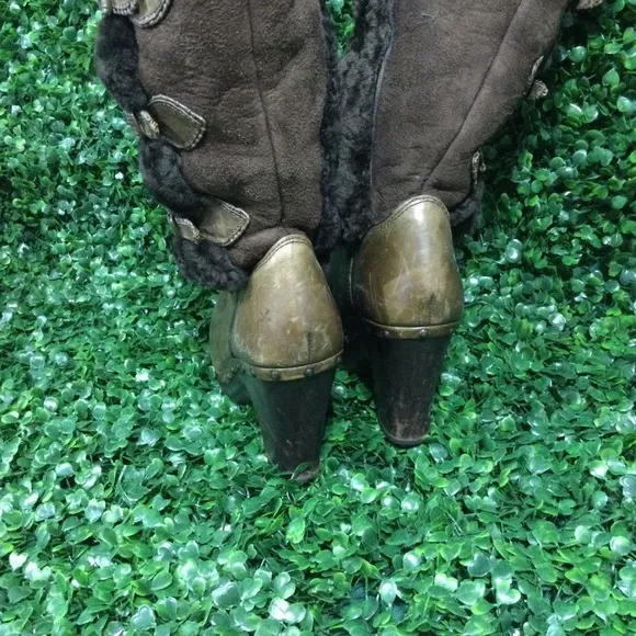 Frye Ella Shearling Boots vintage women's Sz 7.5
