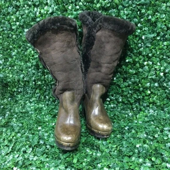 Frye Ella Shearling Boots vintage women's Sz 7.5