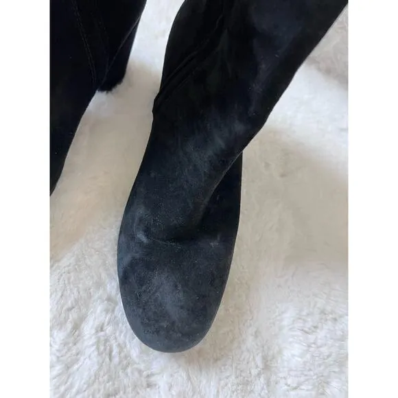 Frye Jodi Fringe Suede Ankle Boots Black Size 9M Western Festival Boho Booties