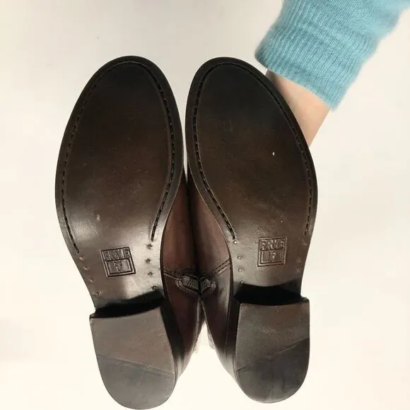 FRYE Melissa Harness Inside Zip Redwood Boots
