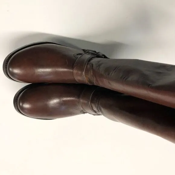 FRYE Melissa Harness Inside Zip Redwood Boots