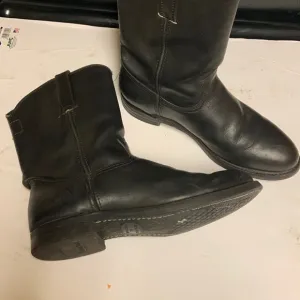 Frye Men's Leather Size 10 Moto Engineer Boot Biker Buckle Mid Shaft Shoe Black