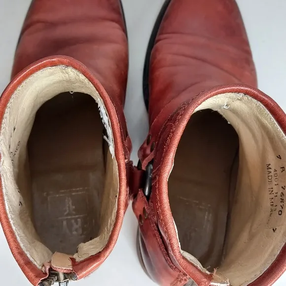 Frye Phillip Boho Leather Sz 7 Harness Boots