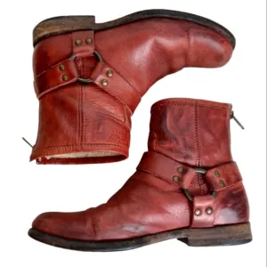Frye Phillip Boho Leather Sz 7 Harness Boots