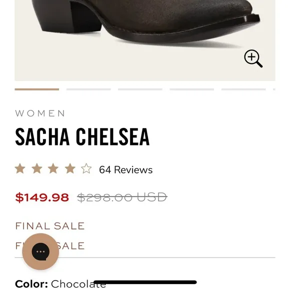 Frye SACHA CHELSEA Boots NEW 8.5