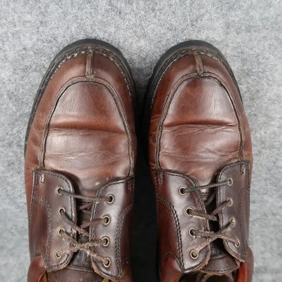 Frye Shoes Men 8.5 Oxford Derby Leather Roswell Dress Vintage Retro Brown Chunky