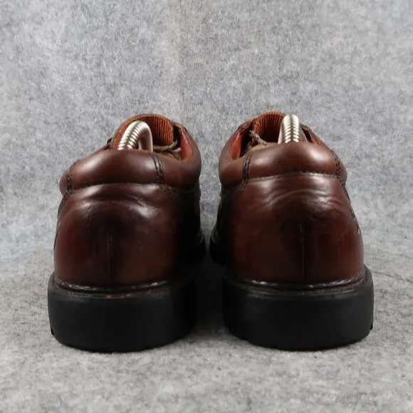 Frye Shoes Men 8.5 Oxford Derby Leather Roswell Dress Vintage Retro Brown Chunky