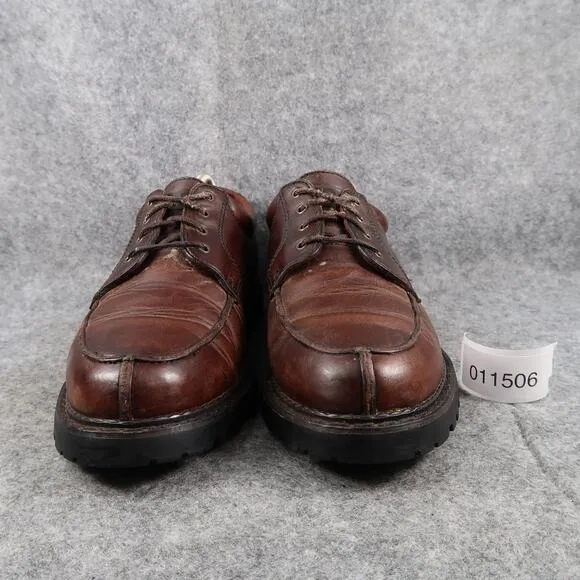 Frye Shoes Men 8.5 Oxford Derby Leather Roswell Dress Vintage Retro Brown Chunky
