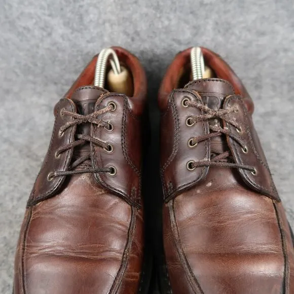 Frye Shoes Men 8.5 Oxford Derby Leather Roswell Dress Vintage Retro Brown Chunky
