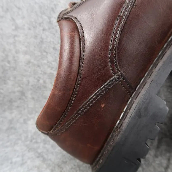 Frye Shoes Men 8.5 Oxford Derby Leather Roswell Dress Vintage Retro Brown Chunky
